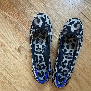 Rothy’s leopard ballet flats